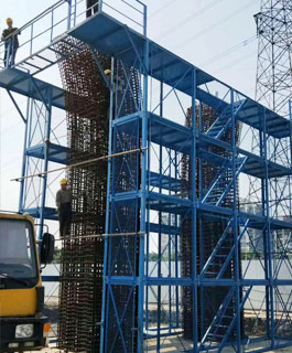 墩柱平臺式安全梯籠